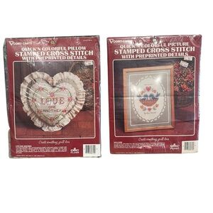 Cross Stitch Kits 2 sealed Vintage 
Vogart Crafts Cross Stitch Kits